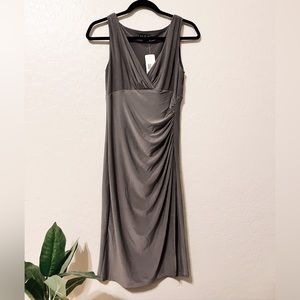 Ralph Lauren NWT gray midi formal dress